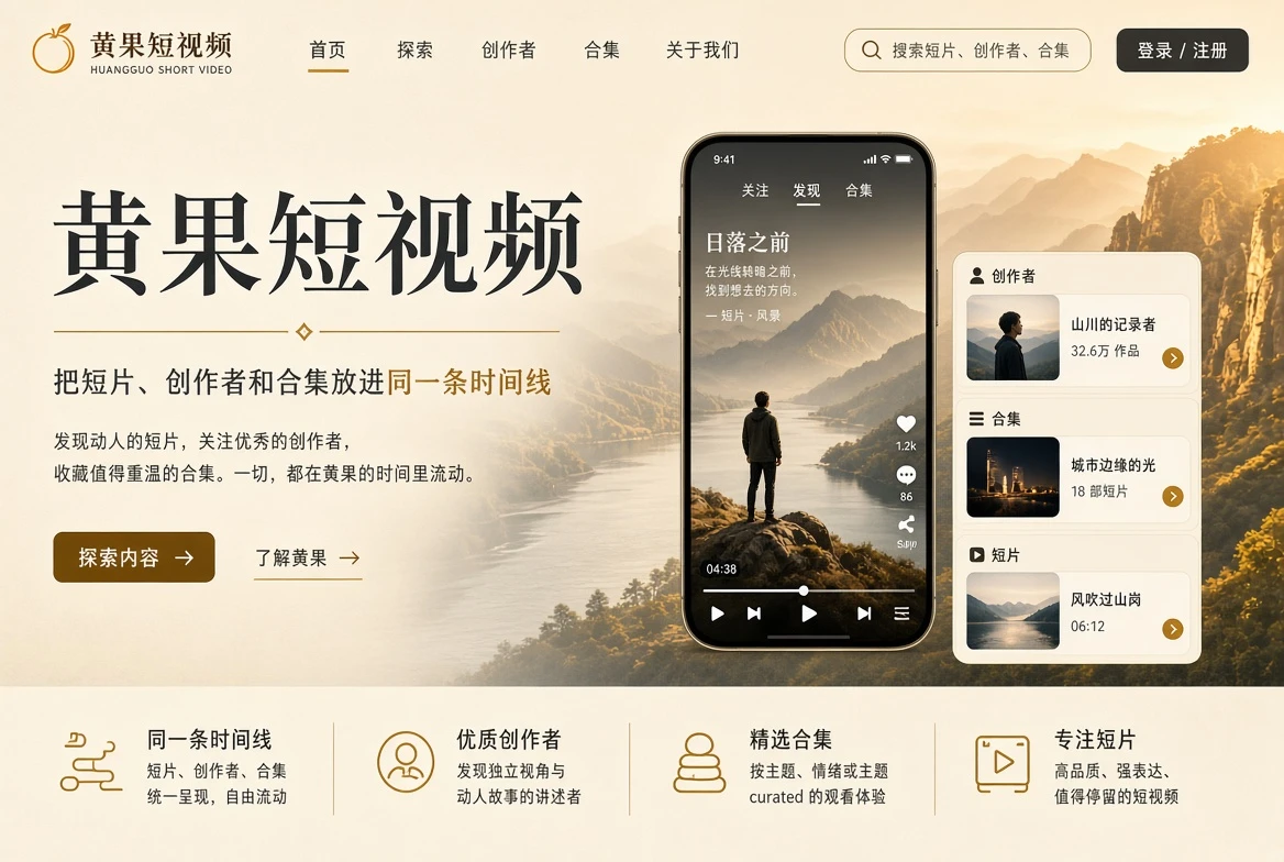黄果短视频精选短片导览